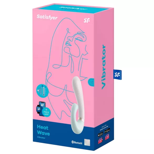 Satisfyer Heat Wave - App-gestuurde verwarmende vibrator (mint)