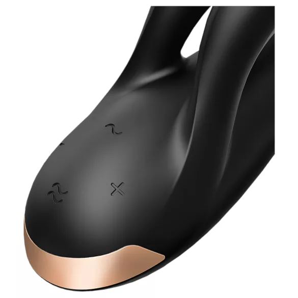 Satisfyer Double Flex - App-gestuurde vibrator met clitorisstimulator (zwart)