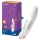 Satisfyer Double Flex - App-gestuurde vibrator met clitorisstimulator (wit)