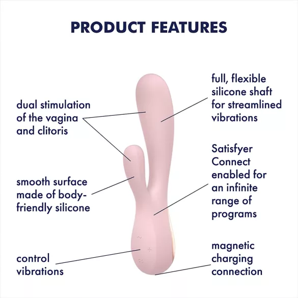 Satisfyer Mono Flex - App-gestuurde vibrator (roze)