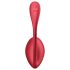 Satisfyer Shiny Petal - Rood vibrerend eitje met afstandsbediening