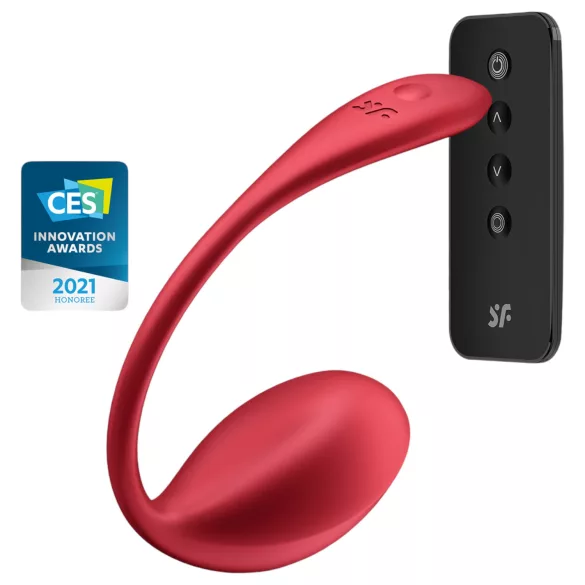 Satisfyer Shiny Petal - vibratie-ei met afstandsbediening - rood