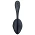 Satisfyer Ribbed Petal - draagbaar vibrerend eitje met afstandsbediening (zwart)