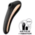 Satisfyer Dual Kiss - vibrator voor vagina en clitoris - oplaadbaar - zwart