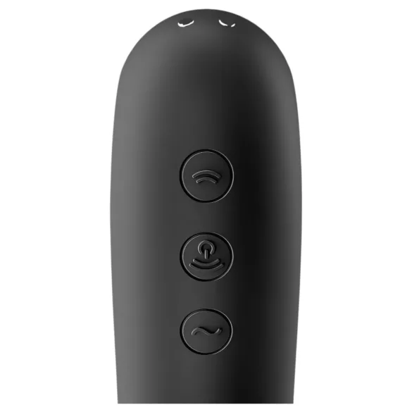 Satisfyer Dual Kiss - vibrator voor vagina en clitoris - oplaadbaar - zwart