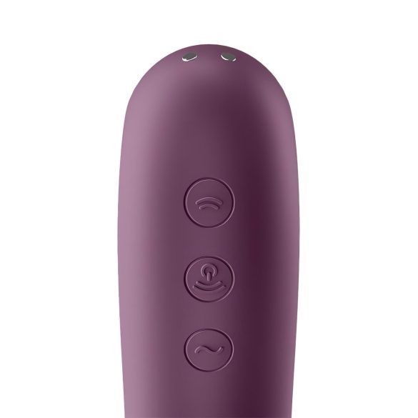 Satisfyer Dual Kiss - vibrator voor vagina en clitoris - 2-in-1 - paars