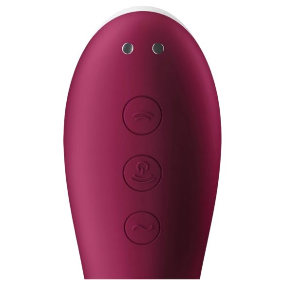 Satisfyer Dual Crush - vibrator voor vagina en clitoris - oplaadbaar - rood