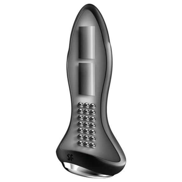Satisfyer Rotator Plug 1 - anale vibrator met kralen - siliconen - zwart