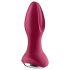 Satisfyer Rotator Plug 2 - oplaadbare, parelachtige anaal vibrator (rood)