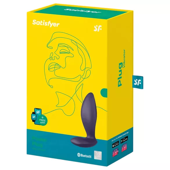 Satisfyer Power Plug - App-gestuurde anale vibrator (paars)