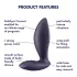 Satisfyer Power Plug - App-gestuurde anale vibrator (paars)