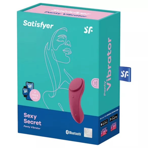 Satisfyer Sexy Secret - App-gestuurde slipvibrator (rood)