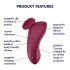 Satisfyer Sexy Secret - App-gestuurde slipvibrator (rood)