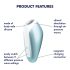 Satisfyer Love Breeze - waterdichte clitorisstimulator vibrator (blauw)