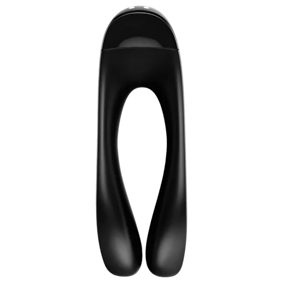 Satisfyer Candy Cane - oplaadbare waterproof vibrator met twee armen - zwart