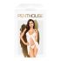 Penthouse After Sunset - transparante babydoll en string (wit)