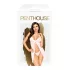 Penthouse - babydoll met string - transparant wit lingerie set - L/XL