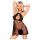 Penthouse Libido Boost - kanten babydoll en string (zwart) - L/XL
