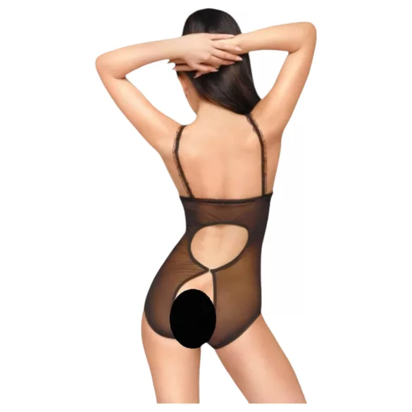 Penthouse Turned on - opengewerkte kanten body - zwart - L/XL