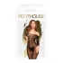 Penthouse Dreamy Diva - catsuit dames - zigzag patroon - zwart