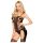 Penthouse Bomb Squad - pittig netbodyset (zwart) - XL