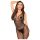 Penthouse - catsuit zonder mouwen - visnet - zwart