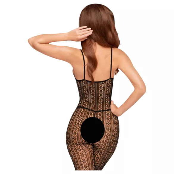 Penthouse Dark Wish - open bodystocking - netstof - zwart