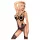 Penthouse Wild Virus - negligee body met bandjes - netstof - zwart - XL