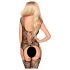 Penthouse Love Bud - kanten open setje (zwart) - XL