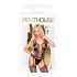 Penthouse Love Bud - kanten open setje (zwart) - XL