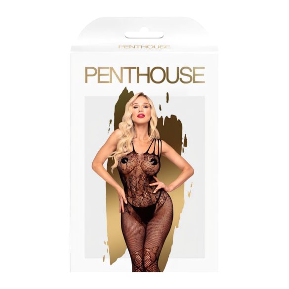 Penthouse Dirty Mind - open net bodystocking - zwart - XL