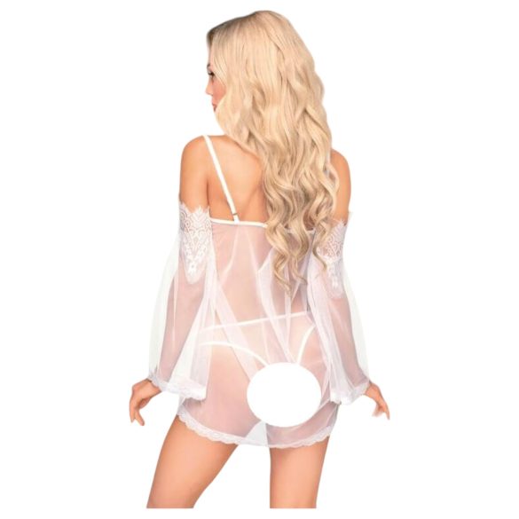 Penthouse - lingerieset met kant en off-shoulder - wit
