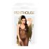 /Penthouse Love on Fire - lange, glanzende, doorzichtige jurk met string (zwart)