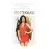 Penthouse Earth-shaker - lingerie set - halternek - rood