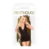 Penthouse Earth-shaker - halterjurk met string - zwart - L/XL