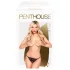 Penthouse Hot Getaway - open string met strikje - kanten slip - zwart