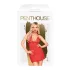 Penthouse - babydoll met string - rood - lingerie set - M/L