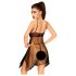 Penthouse Naughty Doll - kanten jurkje en string (zwart)