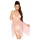 Penthouse Naughty Doll - lingerie set - kanten jurkje en string - roze