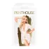 Penthouse Hypnotic Power - kanten korte kimono met string - wit