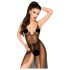 Penthouse Best Forplay - kanten body met tule sjaal (zwart) - M/L