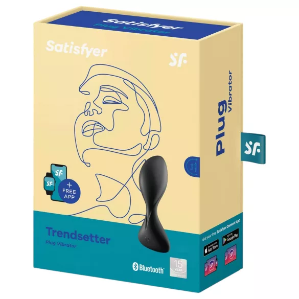 Satisfyer Trendsetter - App-gestuurde anaalvibrator (zwart)