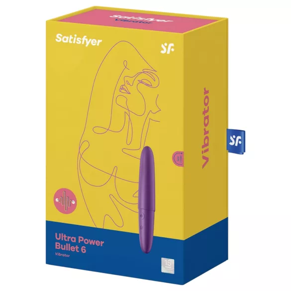 Satisfyer Ultra Power Bullet 6 - oplaadbare waterproof vibrator - paars