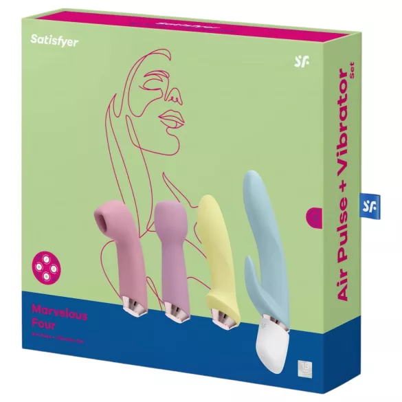 Satisfyer Marvelous Four - oplaadbare vibratorenset (4-delig)