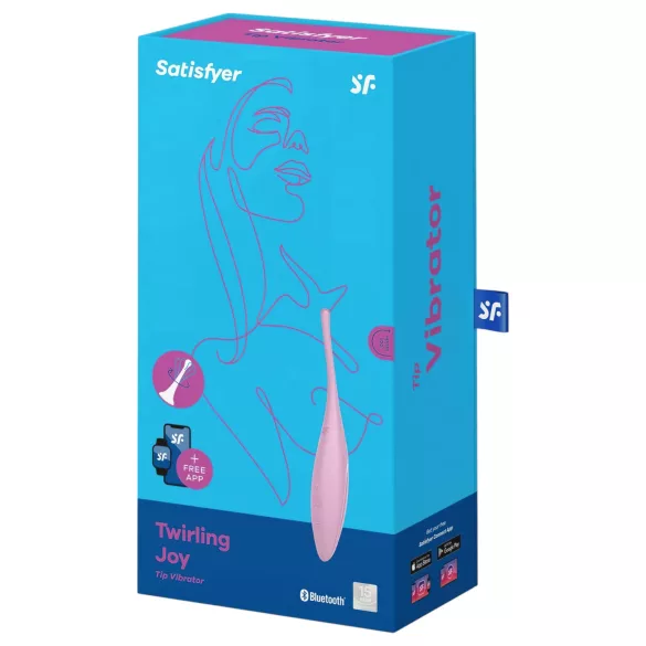 Satisfyer Twirling Joy - App-gestuurde clitorisvibrator (roze)