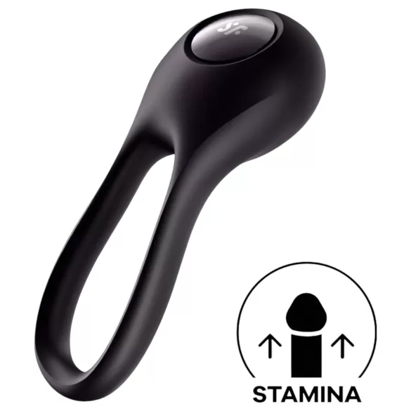 Satisfyer Majestic Duo - oplaadbare vibrerende penisring - waterdicht - zwart