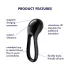 Satisfyer Majestic Duo - oplaadbare vibrerende penisring - waterdicht - zwart