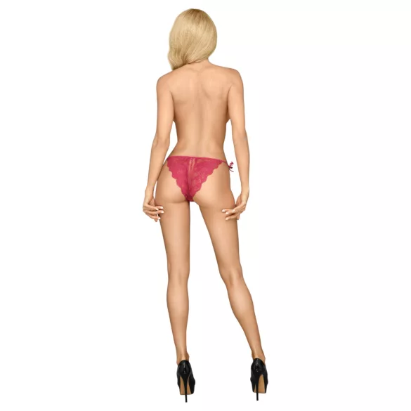 Penthouse Te Hete Slipje met Strik - Rood - L/XL