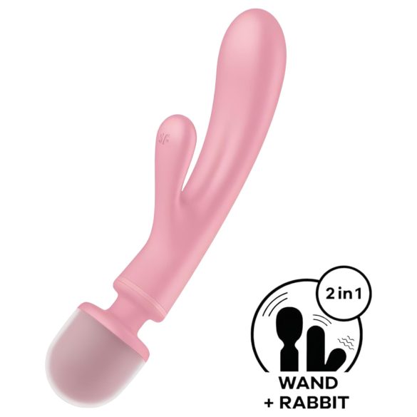 Satisfyer Triple Lover - G-punt & massager vibrator (roze)