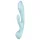 Satisfyer Triple Oh - oplaadbare vibrator met clitorisstimulator (blauw)
